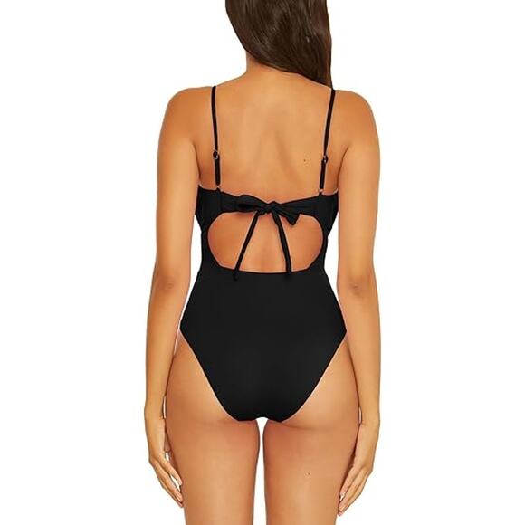 Becca Color Code Santorini One-Piece Swimsuit in Black – NWT! Size Large - Picture 4 of 8